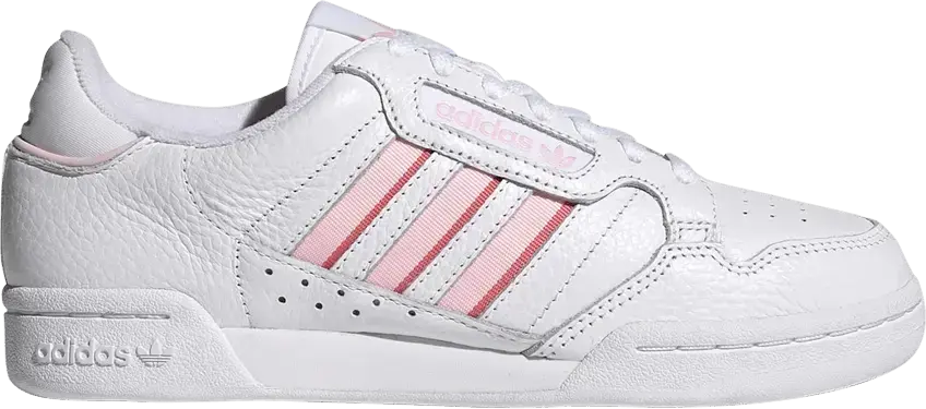  Adidas Wmns Continental 80 Stripes &#039;White Clear Pink&#039;