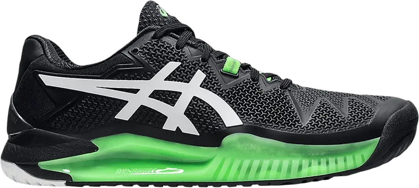  Asics Gel Resolution 8 &#039;Black Green Gecko&#039;