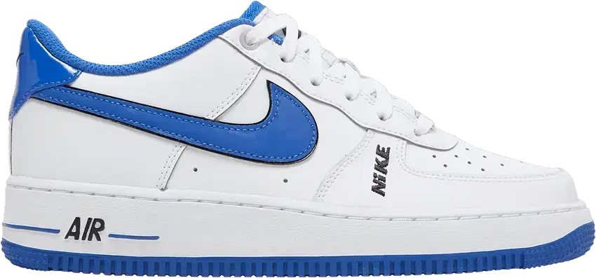  Nike Air Force 1 Low LV8 White Game Royal (GS)