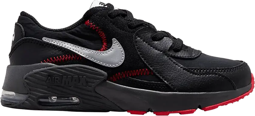  Nike Air Max Excee PS &#039;Black Sport Red&#039;