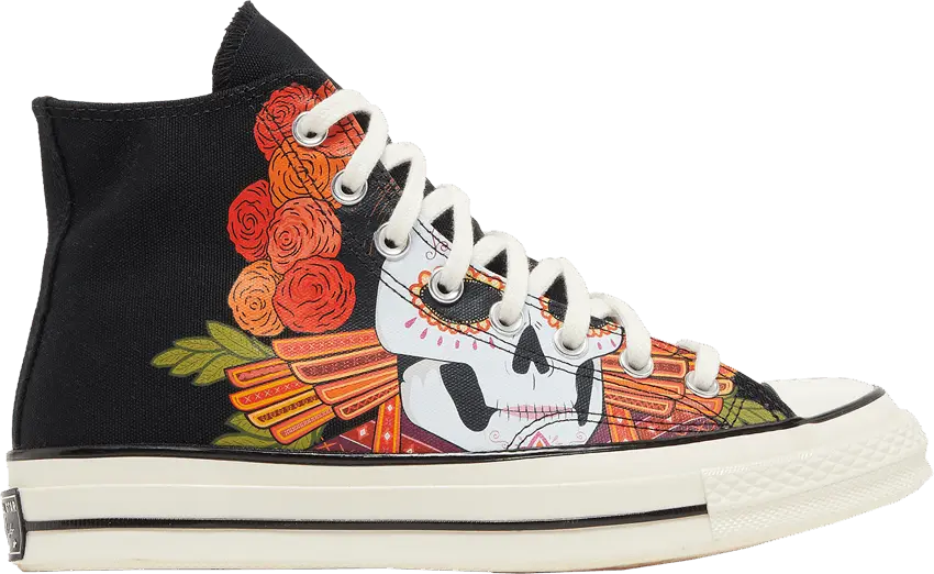  Converse Chuck 70 High &#039;Dia de los Muertos - Black&#039;