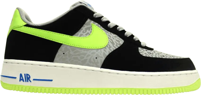  Nike Air Force 1 Low Reflect Black Volt