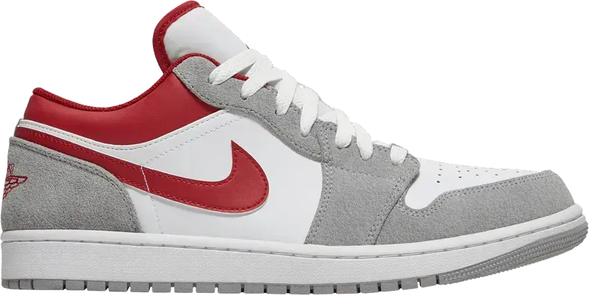  Jordan 1 Low SE Light Smoke Grey Gym Red