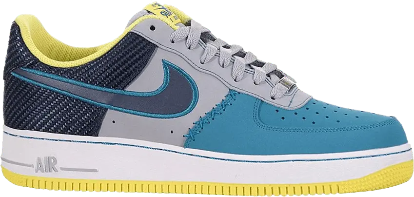  Nike Air Force 1 Low Wolf Grey Midnight Navy Tropical Teal