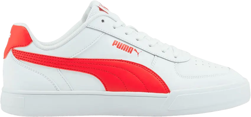  Puma Caven &#039;White High Risk Red&#039;