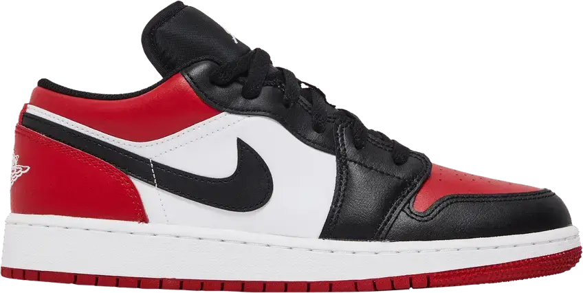  Jordan 1 Low Bred Toe (GS)