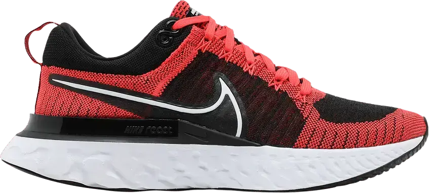  Nike React Infinity Run Flyknit 2 Black Bright Crimson