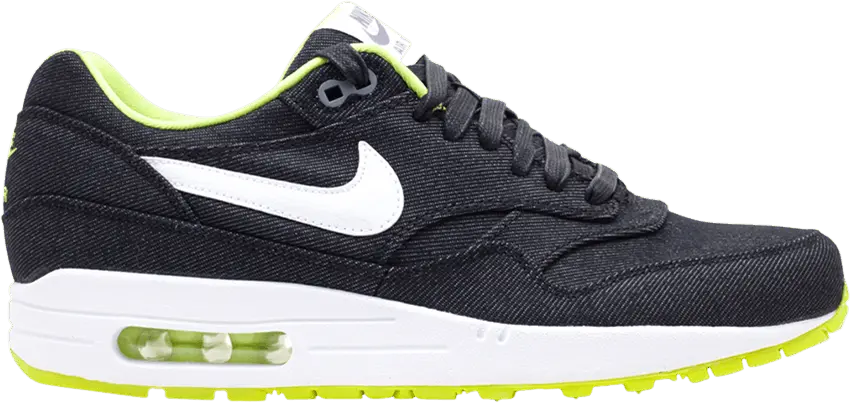  Nike Air Max 1 Black Denim Cyber