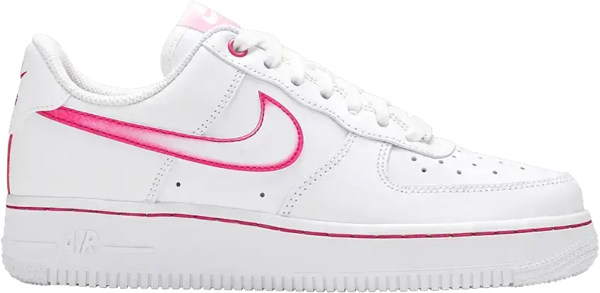  Nike Air Force 1 Low Airbrush White Pink (Women&#039;s)