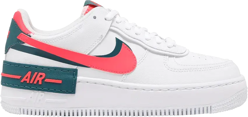  Nike Air Force 1 Low Shadow White Solar Red (Women&#039;s)