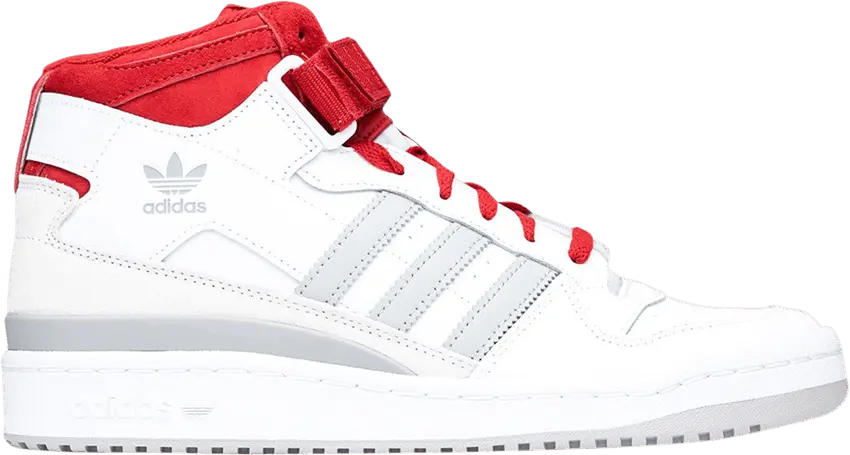  Adidas adidas Forum Mid White Red Grey