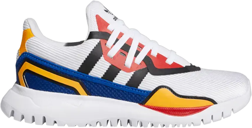  Adidas Originals Flex J &#039;White Multi&#039;