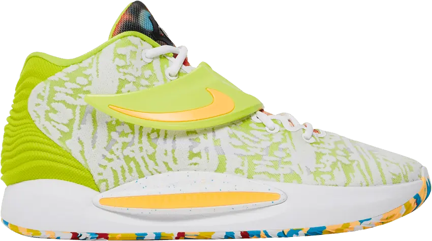  Nike KD 14 White Lime Green