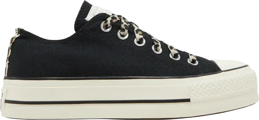  Converse Wmns Chuck Taylor All Platform Low &#039;Black Leopard&#039;