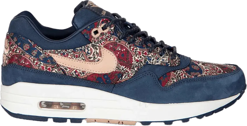  Nike Air Max 1 QS Liberty of London Navy (Women&#039;s)