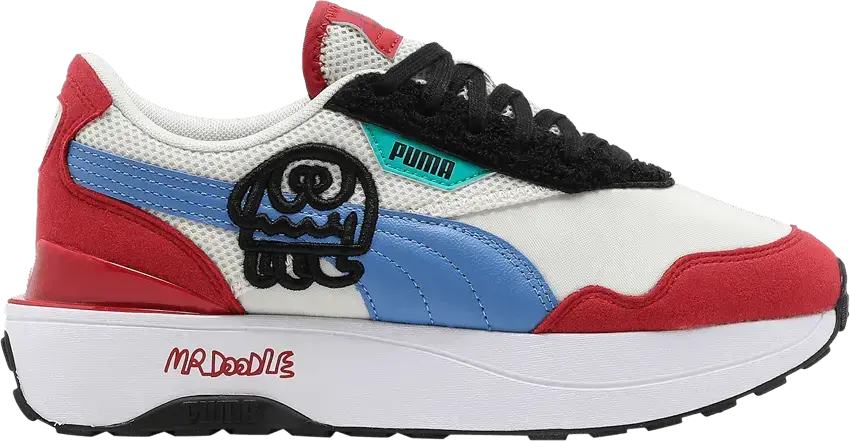  Puma Mr. Doodle x Wmns Cruise Rider &#039;Eggnog Ultramarine&#039;