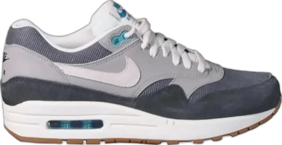  Nike Air Max 1 VNTG Grey Dark Grey Gum (Women&#039;s)