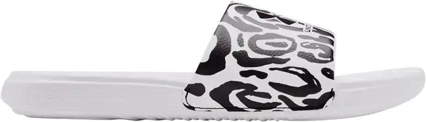  Under Armour Wmns Ansa Graphic Slides &#039;Zebra&#039;