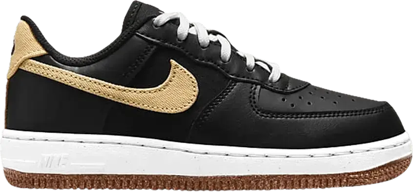  Nike Air Force 1 Low LV8 Black Solar Flare (PS)