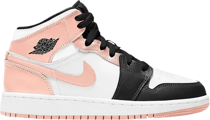  Jordan 1 Mid Arctic Orange Black Toe (GS)