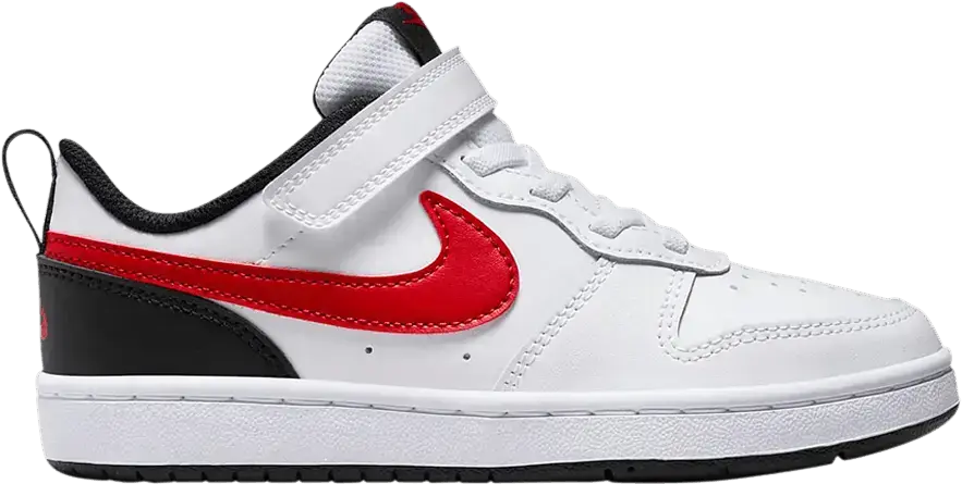  Nike Court Borough Low 2 PS &#039;White Black Red&#039;