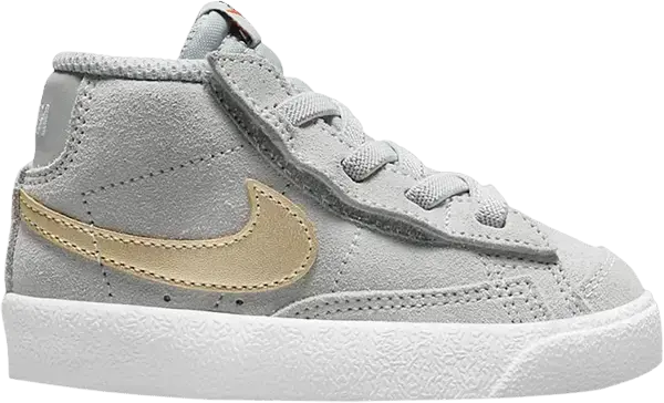  Nike Blazer Mid 77 Grey Metallic Gold Star (TD)