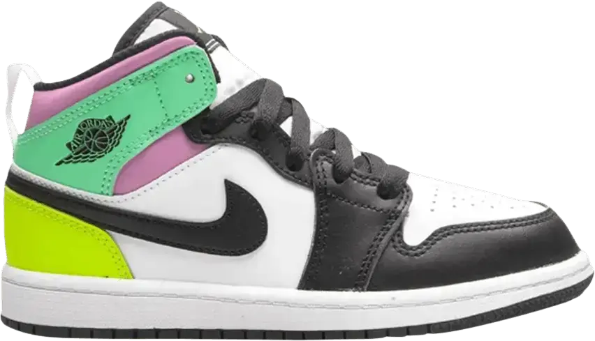  Jordan 1 Mid Pastel Black Toe (PS)