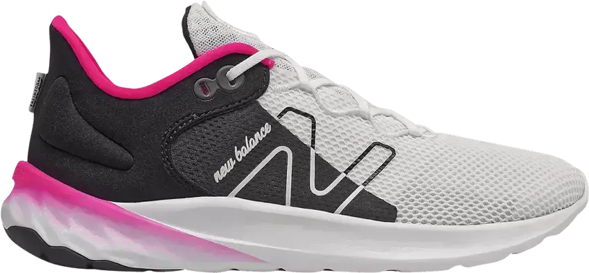  New Balance Fresh Foam Roav Big Kid &#039;White Black Pink Glow&#039;