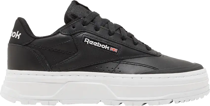  Reebok Club C Double Geo Black White (Women&#039;s)