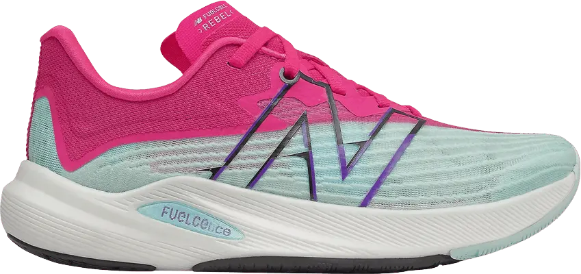  New Balance Wmns FuelCell Rebel v2 &#039;Pale Blue Pink Glow&#039;