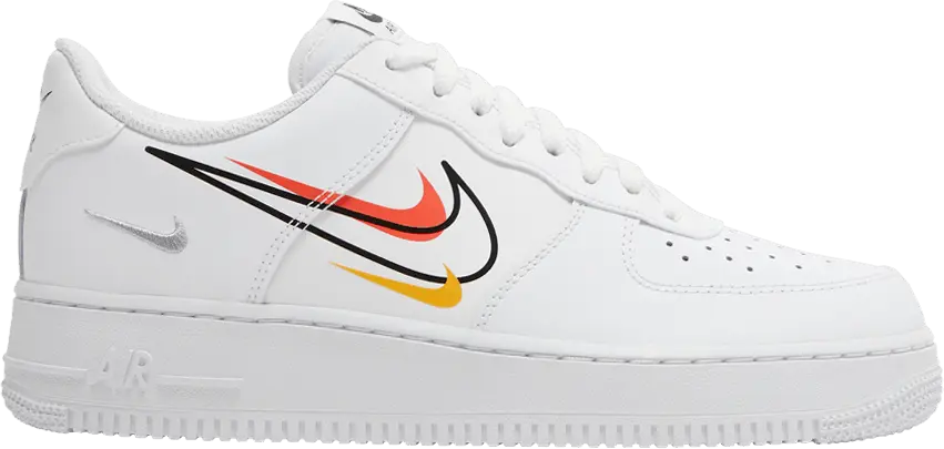  Nike Air Force 1 Low Multi-Swoosh White