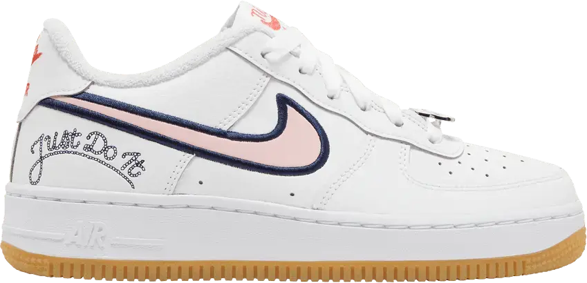  Nike Air Force 1 Low LV8 Just Do It White Pink Glaze (GS)
