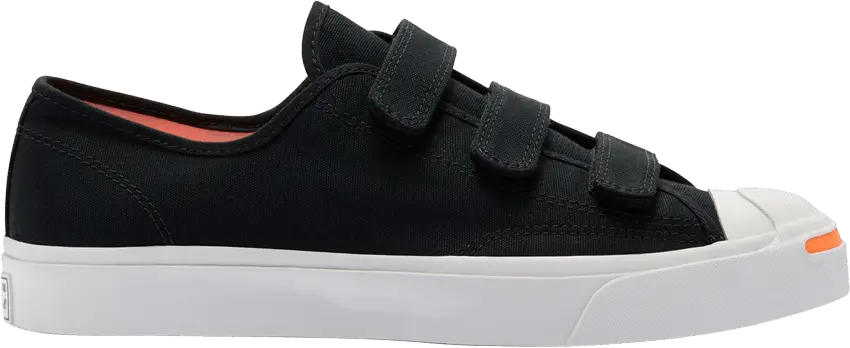  Converse Jack Purcell Low Easy-On &#039;Black Total Orange&#039;