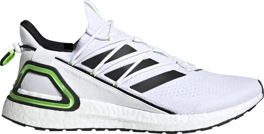  Adidas adidas Ultra Boost 20 Lab Core White Signal Green