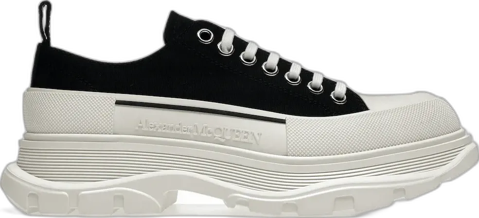  Alexander Mcqueen Alexander McQueen Tread Slick Low Lace Up Black White FW21