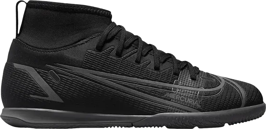  Nike Mercurial Superfly 8 Club IC GS &#039;Black Iron Grey&#039;