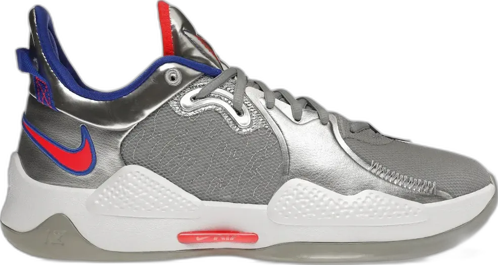  Nike PG 5 Clippers Metallic Silver