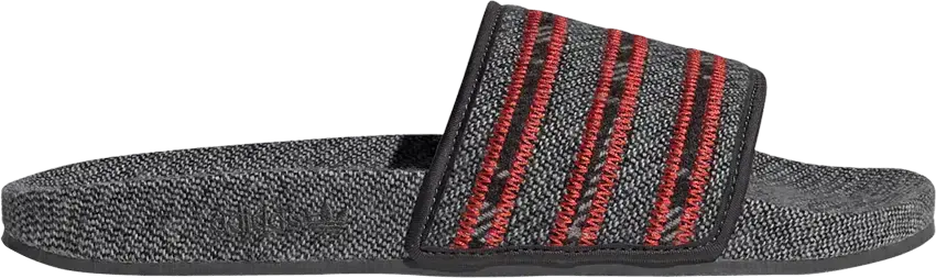  Adidas Adilette Slide &#039;Cozy Pack - Vivid Red Solid Grey&#039;