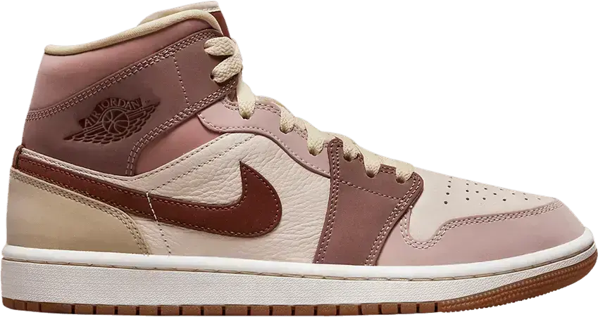  Jordan 1 Mid SE Dark Pony Smoky Mauve (Women&#039;s)