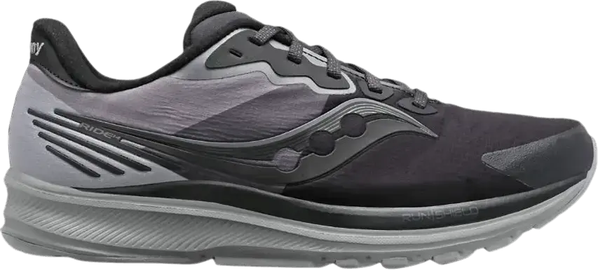  Saucony Wmns Ride 14 Runshield &#039;Black Gravel&#039;