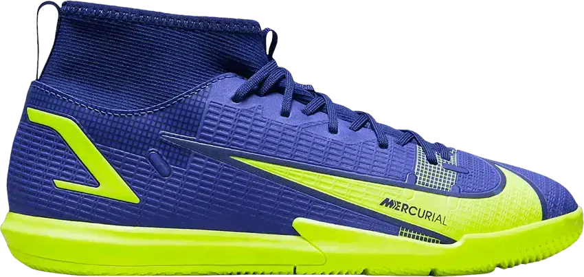  Nike Mercurial Superfly 8 Academy IC GS &#039;Lapis Volt&#039;