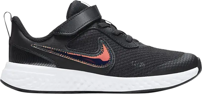  Nike Revolution 5 SE Power PS &#039;Black Iridescent Swoosh&#039;