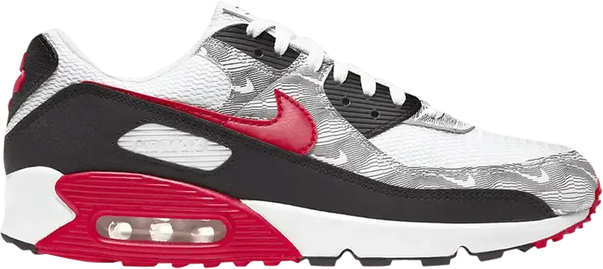  Nike Air Max 90 Topography White University Red