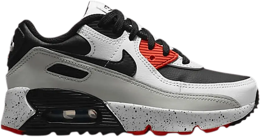  Nike Air Max 90 White Turf Orange Speckled (PS)