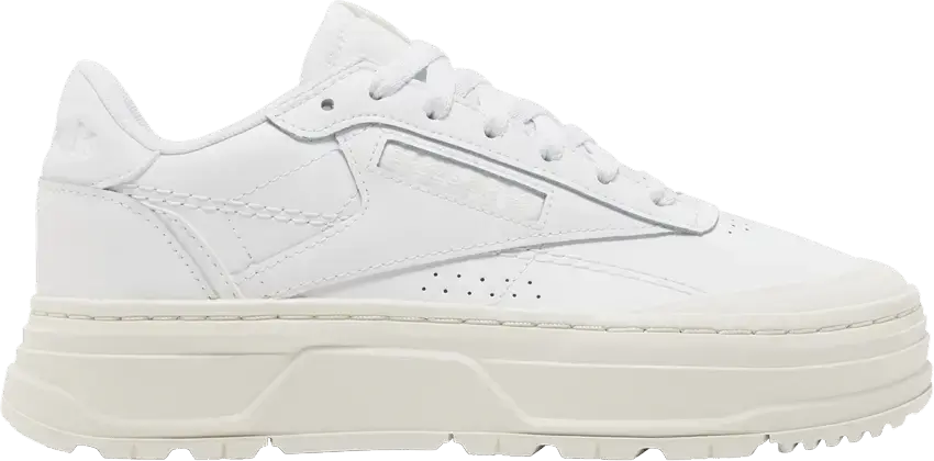  Reebok Club C Double Geo Triple White (Women&#039;s)