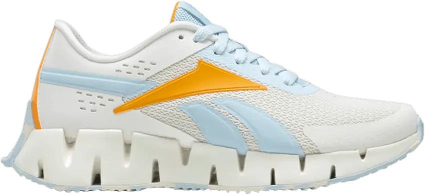  Reebok Zig Dynamica J &#039;Chalk Glass Blue Gold&#039;