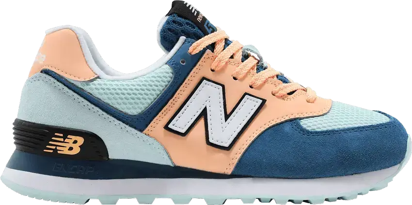  New Balance 574 Light Mango Blue (Women&#039;s)