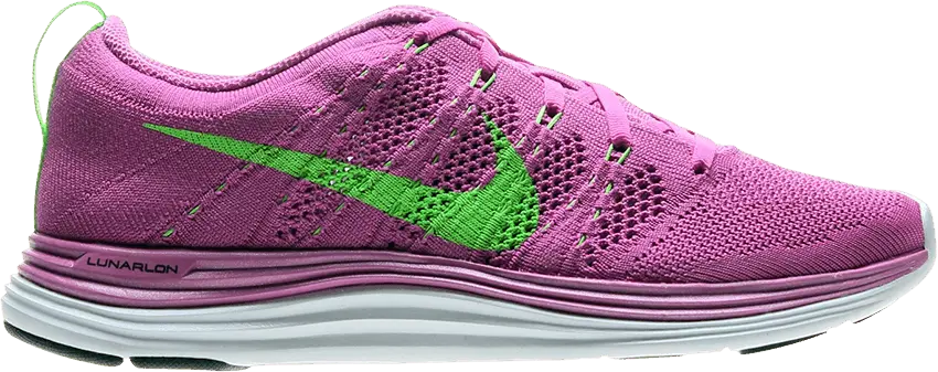  Nike Flyknit Lunar1+ Club Pink Electric Green (Women&#039;s)