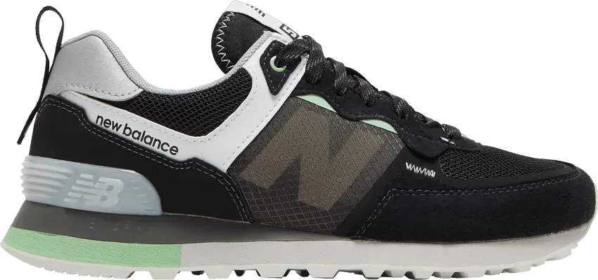  New Balance Wmns 574 &#039;Black Green&#039;