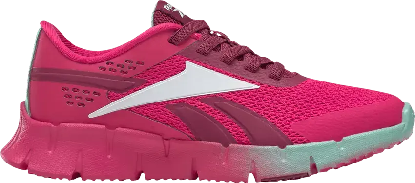  Reebok Zig Dynamica 2 Alt Little Kid &#039;Pursuit Pink&#039;